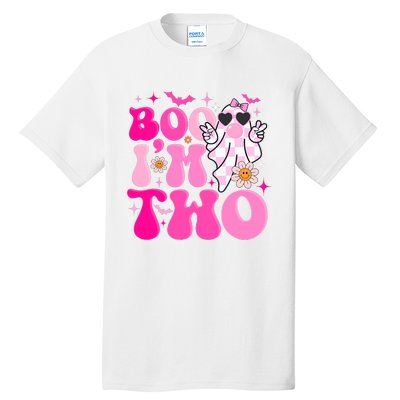 Groovy Ghost Boo IM Two Yr 2nd Birthday Halloween Tall T-Shirt