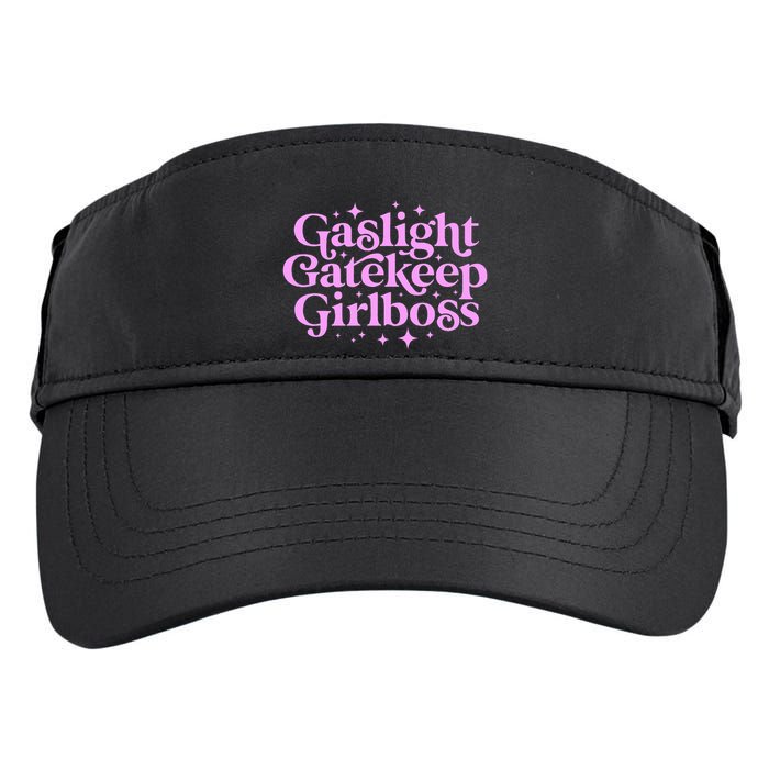 Gaslight Gatekeep Boss Funny Meme Feminist Ironic Babe Adult Drive Performance Visor