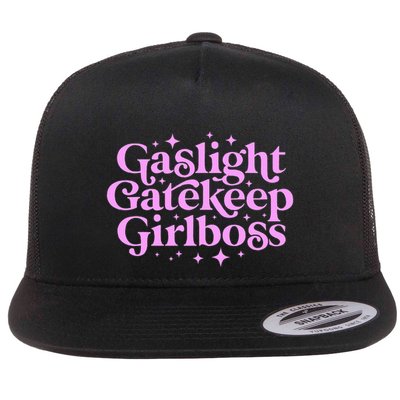 Gaslight Gatekeep Boss Funny Meme Feminist Ironic Babe Flatbill Hat
