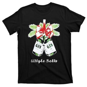 Gin Gingle Bells Christmas T-Shirt