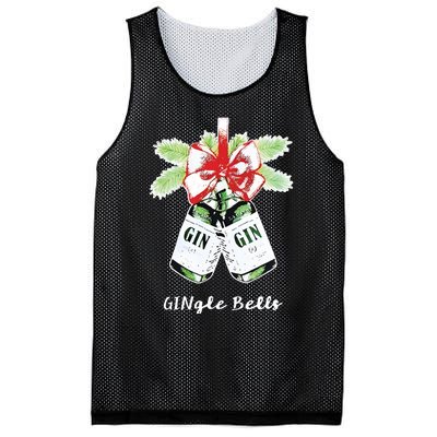 Gin Gingle Bells Christmas Mesh Reversible Basketball Jersey Tank