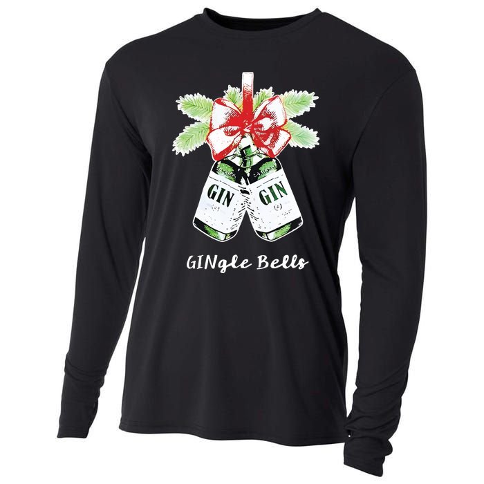 Gin Gingle Bells Christmas Cooling Performance Long Sleeve Crew