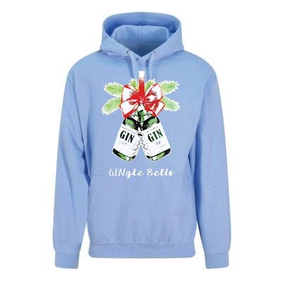 Gin Gingle Bells Christmas Unisex Surf Hoodie