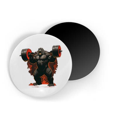 Gorilla Gym Beast Workout Weights Lifting Power Gift Magnet