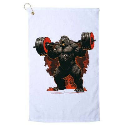 Gorilla Gym Beast Workout Weights Lifting Power Gift Platinum Collection Golf Towel