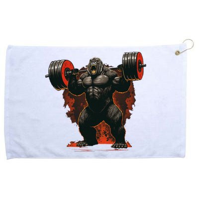 Gorilla Gym Beast Workout Weights Lifting Power Gift Grommeted Golf Towel