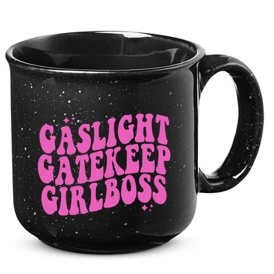 Gaslight Gatekeep Boss Gift 15oz Campfire Ceramic Mug