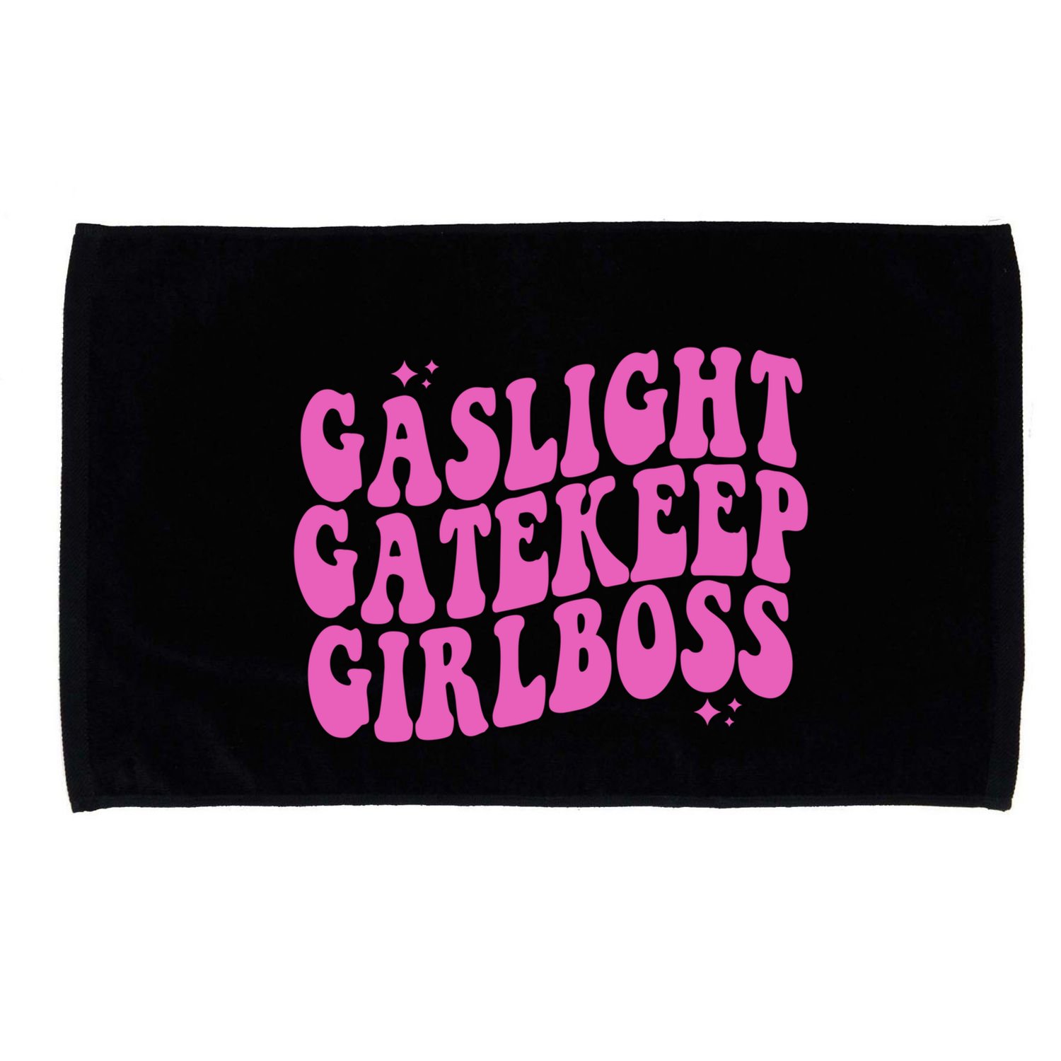 Gaslight Gatekeep Boss Gift Microfiber Hand Towel