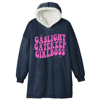 Gaslight Gatekeep Boss Gift Hooded Wearable Blanket