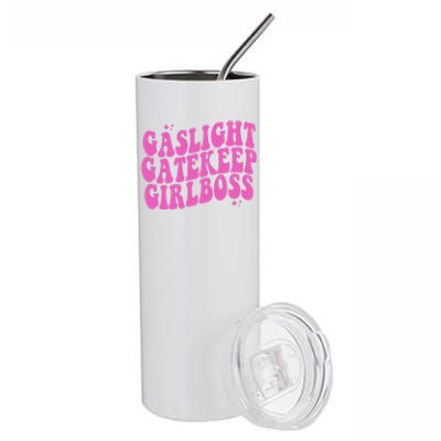 Gaslight Gatekeep Boss Gift Stainless Steel Tumbler