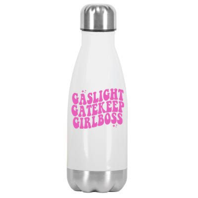 Gaslight Gatekeep Boss Gift Stainless Steel Insulated Water Bottle