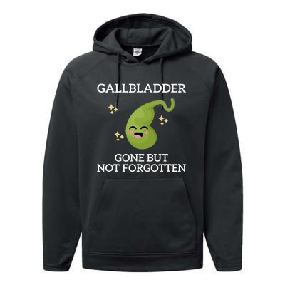 Gallbladder Gone But Not Forgotten Gallbladder Performance Fleece Hoodie