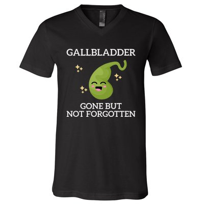 Gallbladder Gone But Not Forgotten Gallbladder V-Neck T-Shirt