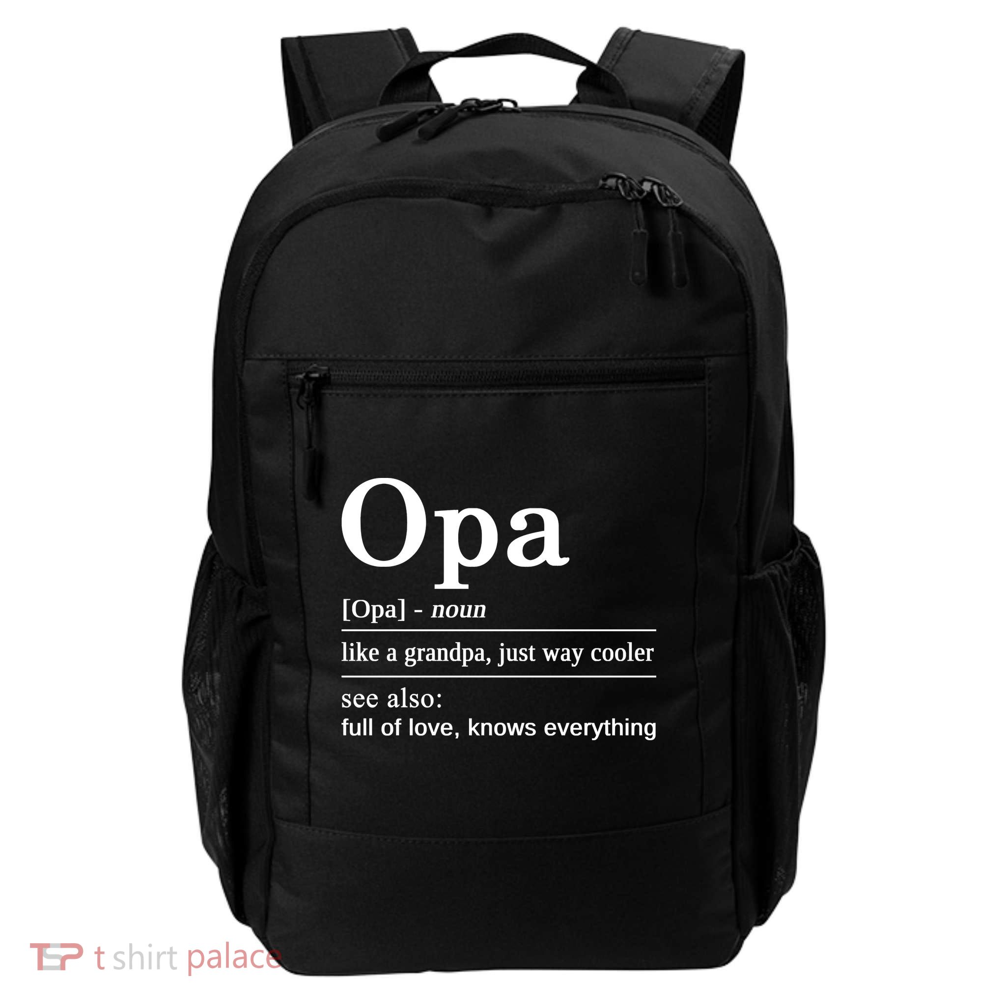 German Grandpa Best Opa For Your German Grandfather Daily Commute Backpack