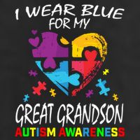 Grandma Grandpa Blue For My Great Grandson Autism Awareness Great Gift Hat