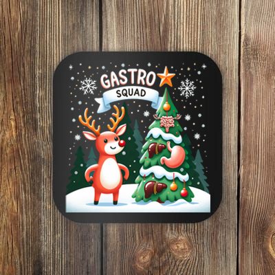 Gastroenterologist Gastro Christmas Squad Nurse Endoscopy Coaster