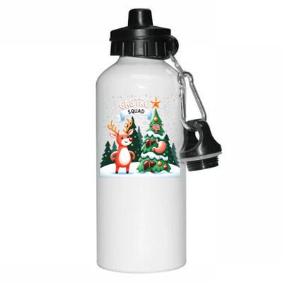 Gastroenterologist Gastro Christmas Squad Nurse Endoscopy Aluminum Water Bottle