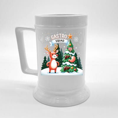 Gastroenterologist Gastro Christmas Squad Nurse Endoscopy Beer Stein