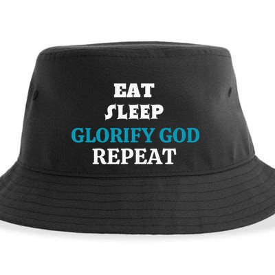 Glorify God. Christian Sustainable Bucket Hat