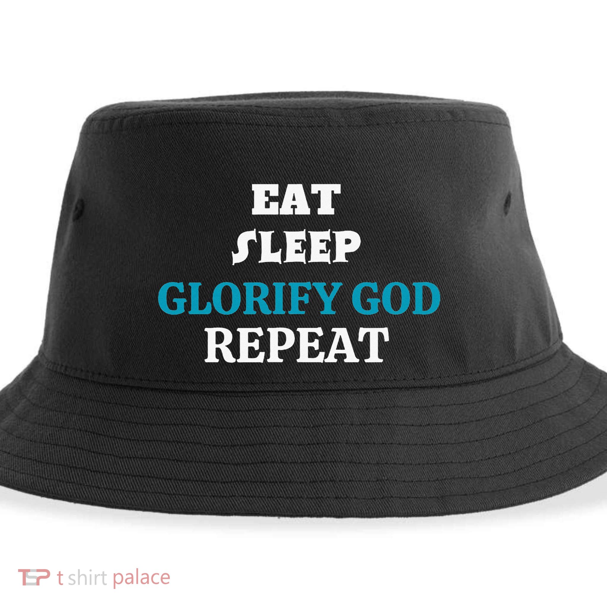 Glorify God. Christian Sustainable Bucket Hat