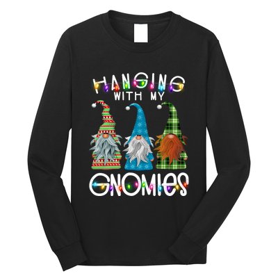 Garden Gnome Christmas Hanging With My Gnomies Long Sleeve Shirt