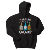 Garden Gnome Christmas Hanging With My Gnomies Kids Hoodie