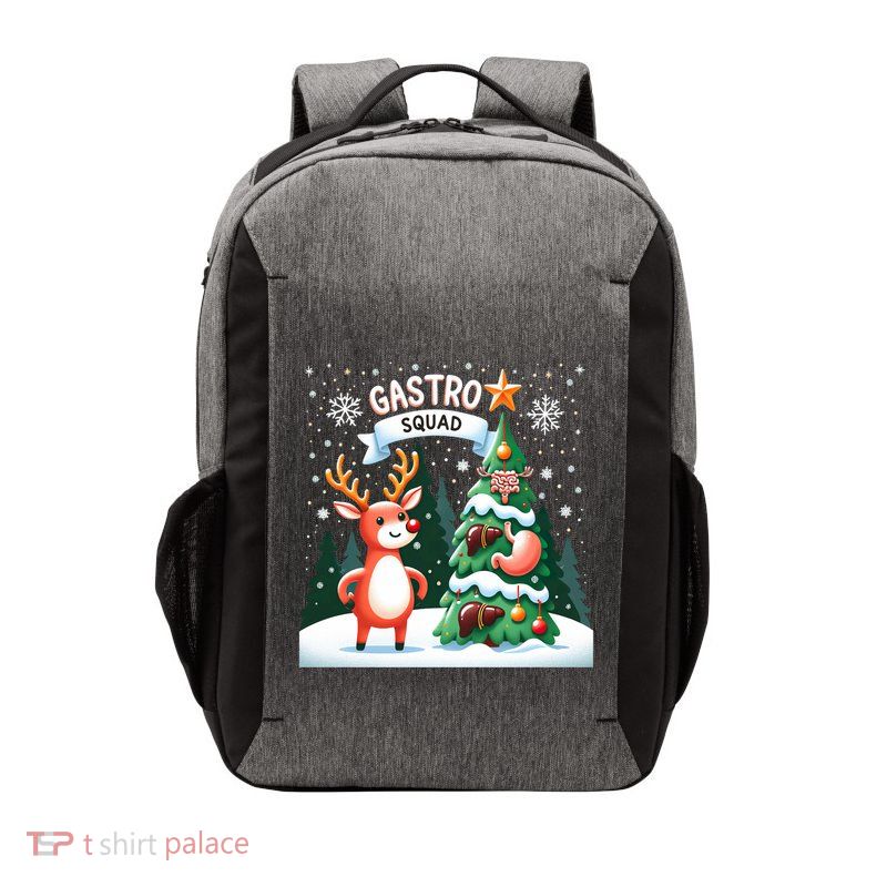 Gastroenterologist Gastro Christmas Squad Nurse Endoscopy Vector Backpack
