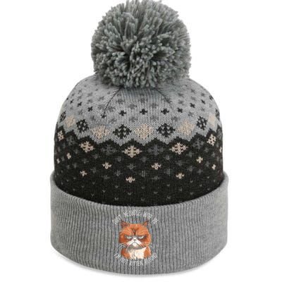 Grumpy Ginger Cat DonT Meowdl With Me IM Not Kitten Around The Baniff Cuffed Pom Beanie