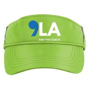 Great Gift Comma La Kamala Harris Tim Walz Coach 2024 La Comma Gift Adult Drive Performance Visor