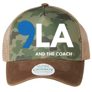 Great Gift Comma La Kamala Harris Tim Walz Coach 2024 La Comma Gift Legacy Tie Dye Trucker Hat