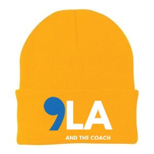 Great Gift Comma La Kamala Harris Tim Walz Coach 2024 La Comma Gift Knit Cap Winter Beanie