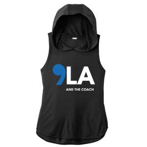 Great Gift Comma La Kamala Harris Tim Walz Coach 2024 La Comma Gift Ladies PosiCharge Tri-Blend Wicking Draft Hoodie Tank