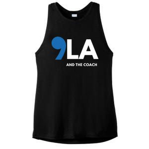 Great Gift Comma La Kamala Harris Tim Walz Coach 2024 La Comma Gift Ladies PosiCharge Tri-Blend Wicking Tank