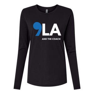 Great Gift Comma La Kamala Harris Tim Walz Coach 2024 La Comma Gift Womens Cotton Relaxed Long Sleeve T-Shirt