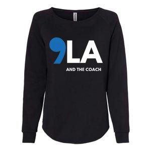 Great Gift Comma La Kamala Harris Tim Walz Coach 2024 La Comma Gift Womens California Wash Sweatshirt