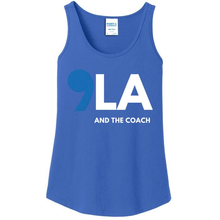 Great Gift Comma La Kamala Harris Tim Walz Coach 2024 La Comma Gift Ladies Essential Tank