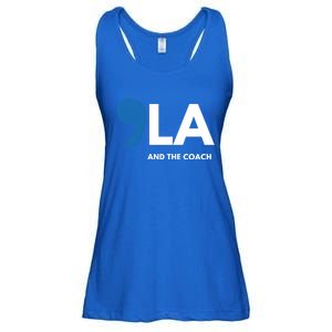 Great Gift Comma La Kamala Harris Tim Walz Coach 2024 La Comma Gift Ladies Essential Flowy Tank