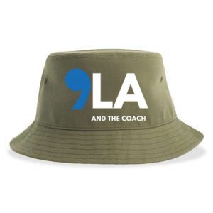 Great Gift Comma La Kamala Harris Tim Walz Coach 2024 La Comma Gift Sustainable Bucket Hat