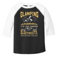 Gift Glamping Camping Wine Camper Happy Glamper Toddler Fine Jersey T-Shirt