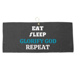 Glorify God. Christian Quote Religious. Large Microfiber Waffle Golf Towel