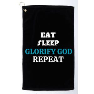 Glorify God. Christian Quote Religious. Platinum Collection Golf Towel