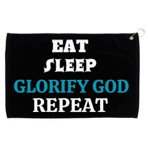 Glorify God. Christian Quote Religious. Grommeted Golf Towel