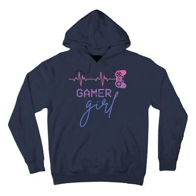 Gamer Girl Cute Heartbeat Gamer For Girl Video Game Lovers Tall Hoodie