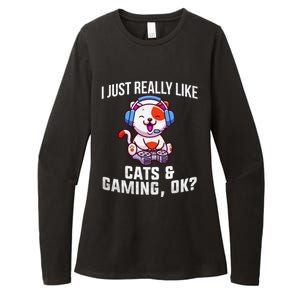 Gamer Gamer Cats And Gaming Cats And Gaming Gift Womens CVC Long Sleeve Shirt