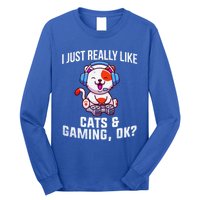 Gamer Gamer Cats And Gaming Cats And Gaming Gift Long Sleeve Shirt