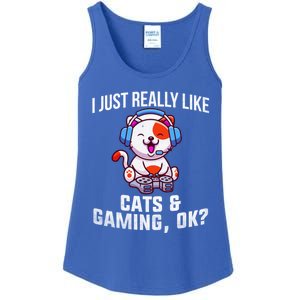 Gamer Gamer Cats And Gaming Cats And Gaming Gift Ladies Essential Tank