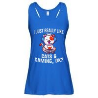 Gamer Gamer Cats And Gaming Cats And Gaming Gift Ladies Essential Flowy Tank