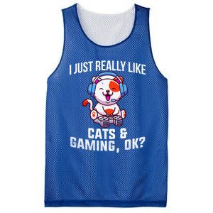 Gamer Gamer Cats And Gaming Cats And Gaming Gift Mesh Reversible Basketball Jersey Tank