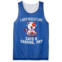 Gamer Gamer Cats And Gaming Cats And Gaming Gift Mesh Reversible Basketball Jersey Tank