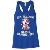 Gamer Gamer Cats And Gaming Cats And Gaming Gift Women's Racerback Tank